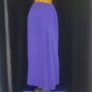 Vintage Devon IGLWU Union Made Indigo Purple Pencil Skirt Size 10 Midi Length